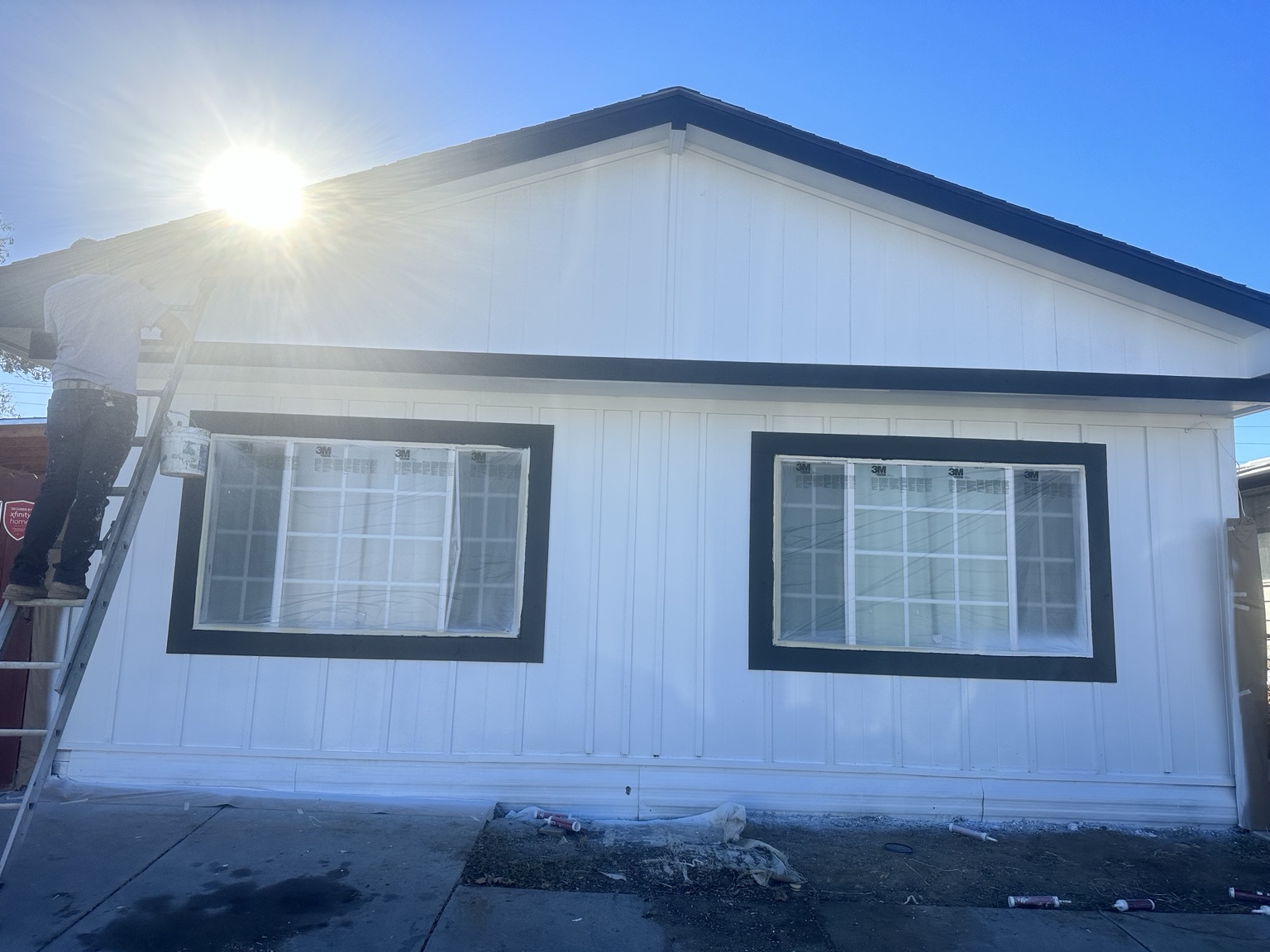 Exterior restoration after